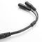 3.5mm Stereo Audio Male to 2 Female Headphone Mic Y Splitter Cable Adapter New