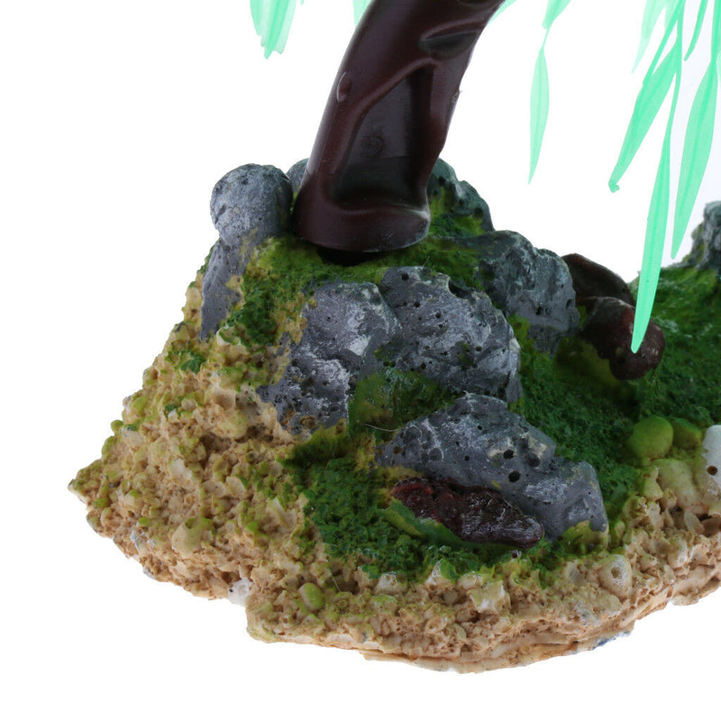 Simulation Artificial Willow Grass Fish Tank Plant Decor Aquarium Ornament