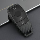Car Key Fob Soft Carbon Fiber Pattern Case Cover  For Mercedes W177 W205 C205