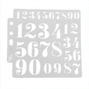 Plastic Numbers Painting Template DIY Cake Coffee Decor Spray Mold Stencil