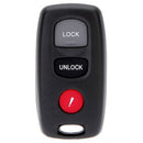 Black Replacement 3 Button Keyless Entry Remote Control Key Shell Fob Click J5D7