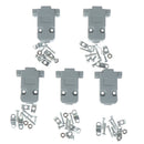 5Sets connector serial DB9 & grey hood DB9 plastic shell with screws OZ