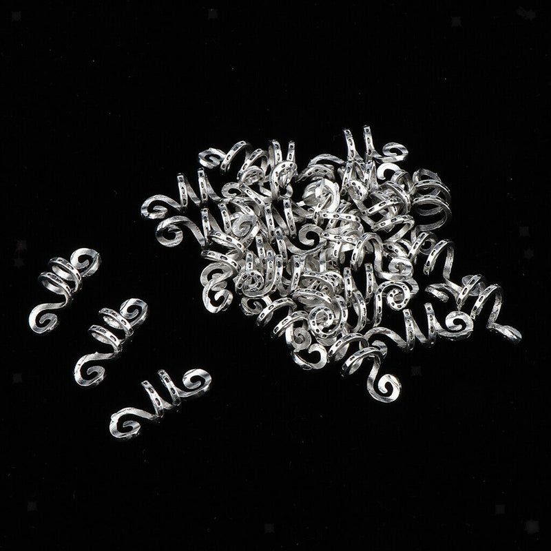 30pcs Adjustable Dreadlock Hair Beads Hair Braid Pins Rings Cuff Tube Clips Hair