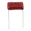 10 Pcs CBB22 630V 0.1uF 104J Radial Lead Metallized Film Capacitors V6H4