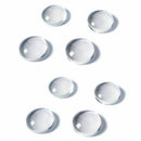 glass cabochons "round" 12 mm diameter in crystal clear - 10 pieces