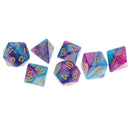 7x Acrylic Polyhedral Dice D4-D20 Digital Dies for  Props