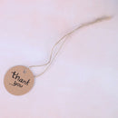 100Pcs "Thank you" Gift Tags Paper Tags Wedding Cards 4cm DIY wedding gift 3C
