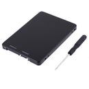 Metal mSATA SSD to 2.5" SATA Enclosure Converter Adapter Card SSD Case T GV~S