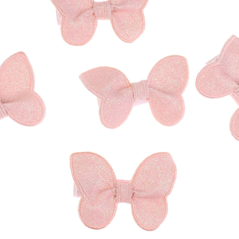 Wholesale 5 Pieces Pink Bow Hair Clips Kids Children Girls Hair Accessories