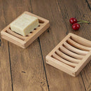 2X Soap Holder Wooden Storage Support Container Box Bathroom Bathroom