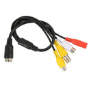 4Pin Aviation Head to RCA+BNC+DC Extension Cable Adapter for CCTV Camera