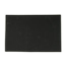 Bar Runner Rubber Rectangle Spill Mat Black Home Cocktail Party Pub 45x30cm