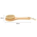 Soft Natural Bristle Wood Oval Body Bath Brush SPA Shower Massage Scrubber