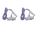 2pcs Purple Link Cable Adapter for GBA Or for GBA SP To for GC 6ft Length