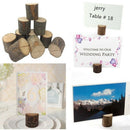 Wedding Place Wooden Card Holders Table Number Stands for Home Party Decora
