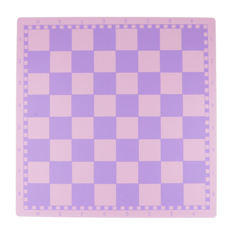 Handmade European Wooden Chess Set with 11 Inch Board and Chess Pieces Pink for