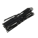 Metal Women Hair Barrette U Shaped Single Prong Clips 20 Pcs Black L6M6