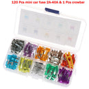 120 Pcs Mini Blade Fuse Assortment Auto Car Motorcycle 2A To 40A FT
