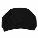 Woman Man Polyester Elastic Swimming Bathing Hat Cap Black M5L7