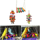 3PCS/Set Bird Parrot Toys Set Hanging Bell Bird Cage Hammock Small Swing Y5M6