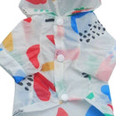 Pet Dog Summer Sunscreen Costumes Jacket Coat Breathable Outfit Clothes wit