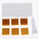 20pcs Cooling Heatsinks Cooler Kit with Thermal Conductive Adhesive & Stickers