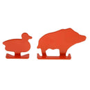 4pcs Carbon Steel Mini Animal Silhouette Target Shooting Practice Targets