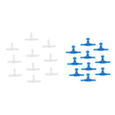 20 Pcs Air Line Connector Aquarium Fish Tank Valve Pump Tube Fittings