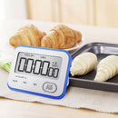 2 Pack Digital Kitchen Timer Magnetic Loud Alarm Clock, Large LCD Screen Si