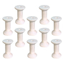 10 Pieces Natural Wooden Empty Thread Spools Bobbins DIY Sewing Notions Tools