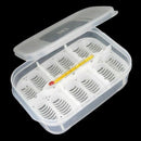 12 Holes Reptile Egg Incubation Tray With Thermometer Incubating Gecko Liza