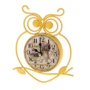 Home Decorative Wall Clock Table Stand Clock Kids Room Clock 16x20cm Yellow