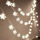 Outdoor 80 LED Snowflake String Light Christmas Party New Year Decor (10m)