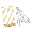 20pcs Collar Lapel Stick Brooch Pin Needle Suit Hat Scarf Making DIY Crafts