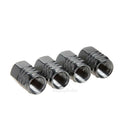 4pcs Wheel Tyre Tire Valve Stems Air Dust Cover Screw Caps Car Truck Bike Gray