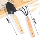 2PCS/Set Mini Garden Shovels Claw Tool with Wooden Handles DIY Garden Hand T Nw