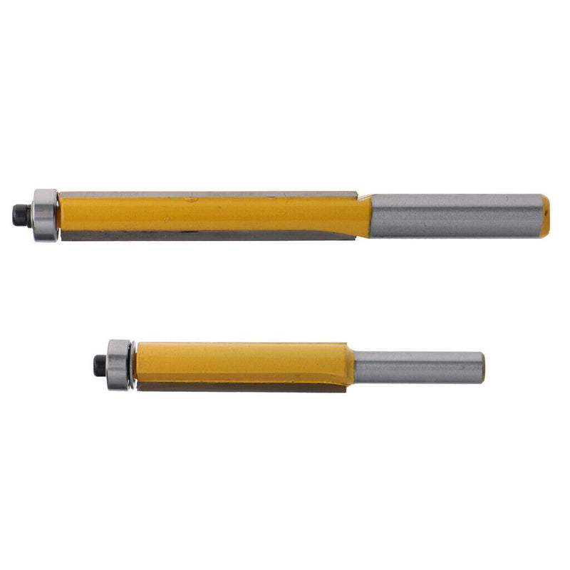 2PCS 8mm Long Straight Woodworking Cutter With Cutter of High-grade Alloy