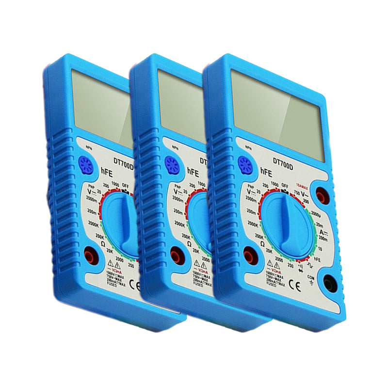 1 Set DT700D 200-750V AC/DC Multimeter Plastic Voltmeter for Troubleshooting