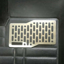 Non Slip Driver Easy Install Stainless Steel Floor Carpet Pedal Pad Foot Rest