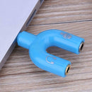 3.5mm Stereo Audio Jack Earphone Headphone 2 Way U Splitter Adapter
