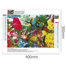 5D DIY Full Drill Diamond Painting Color Bird Garden Cross Stitch Embroider