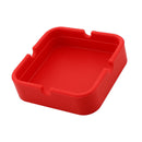Silicone Cigarette Ashtray Smokers Ash Container Tray for Home Outdoor Red