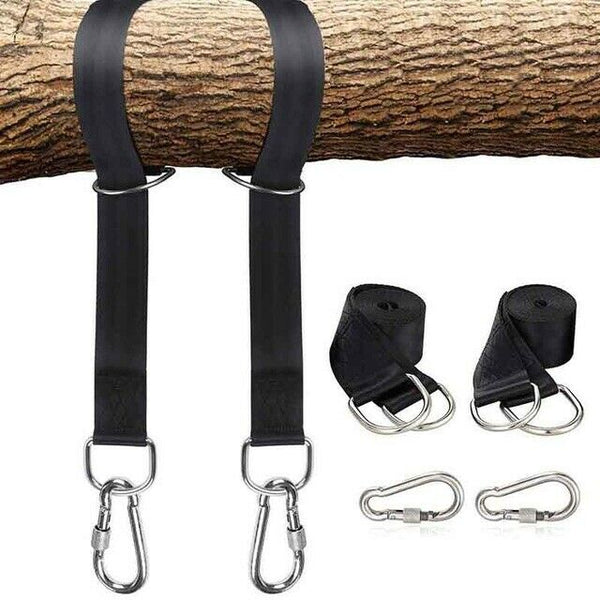 Tree Hanging Kit Hammock Straps Set of 2 150cm Extra Long Load Capacity Out Q6W4
