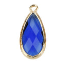 15 Crystal Glass Teardrop Pendant Beads Charms DIY Necklace Bracelet Earring