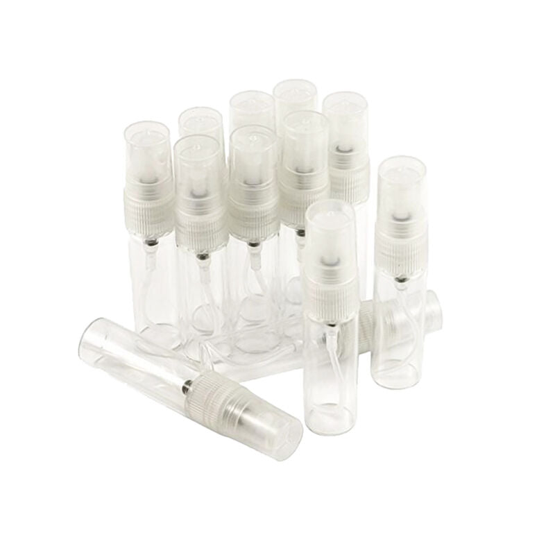 12pc 5 ml Mini Glass Transparent Small Empty Spray Bottle Perfume Atomizer