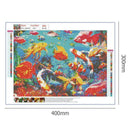 5D DIY Full Drill Diamond Painting Cross Stitch Embroidery Kit (Fish07)