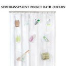 For Phone & Tablet Holder Waterproof Clear Shower Curtain Liner with P ARN CDC