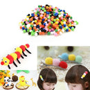 2000X DIY Mixed Color Mini Soft Fluffy Pom Poms Pompoms Ball 8mm forkids