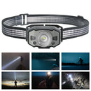 Outdoor Camping Night Headlight LED Headlamp USB Rechargeable Multifunction