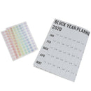 2020 Yearly Calendar Year Planner Memo Organiser Annual Schedule With Stic 3C
